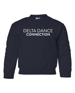 Delta Dance Connection - General Crewneck Navy front view
