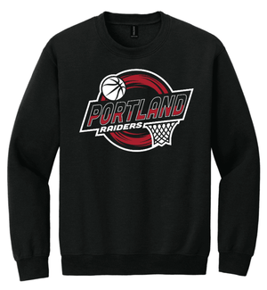Custom Printed Apparel | PMS Basketball | Adult Unisex Black Crewneck - PMS Basketball - 18926