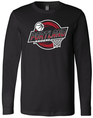 Custom Printed Apparel | PMS Basketball | Adult Unisex Long Sleeve (Cardinal/Black) - PMS Basketball - 18926
