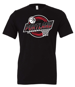 Custom Printed Apparel | PMS Basketball | Adult Unisex T-Shirt (Cardinal/Black) - PMS Basketball - 18926