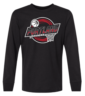 Custom Printed Apparel | PMS Basketball | Youth Black Long Sleeve - PMS Basketball - 18926