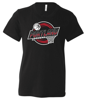 Custom Printed Apparel | PMS Basketball | Youth Black T-Shirt - PMS Basketball - 18926