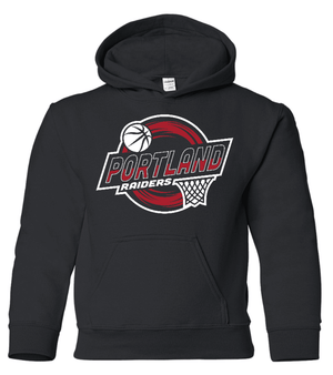 Custom Printed Apparel | PMS Basketball | Youth Hoodie (Cardinal/Black) - PMS Basketball - 18926