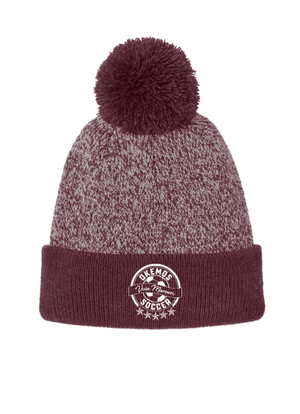Custom Printed Apparel | Pom Beanie | Okemos Boys Soccer - Okemos Boys Soccer