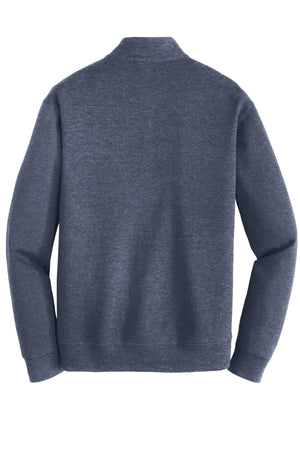 Patuxent Presbyterian Church Quarter Zip Estate Blue Heather/ Charcoal Heather back view