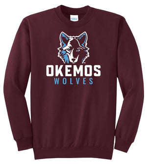 Bennett Woods Spirit Wear Fall 2026 Crewneck Maroon front view