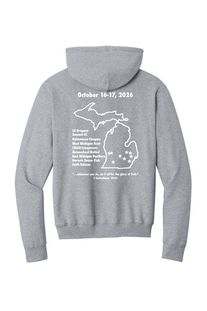 LA Dragons Fall Tournament 2026 Hoodie Athletic Heather back view