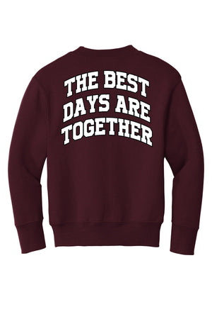 My Little SonShine Crewneck Maroon back view