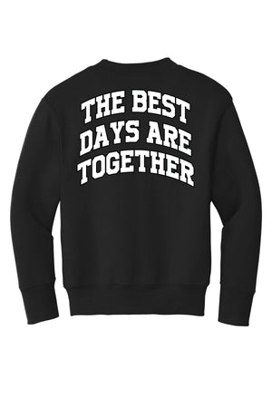 My Little SonShine Crewneck Jet Black back view