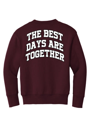 My Little SonShine Crewneck Maroon back view