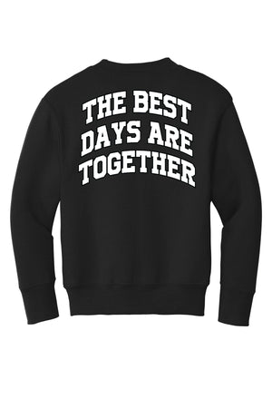My Little SonShine Crewneck Jet Black back view