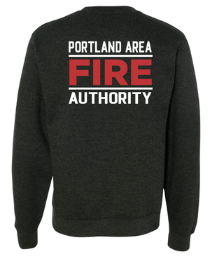 Custom Printed Apparel | Portland Area Fire Authority Fall 2025 - Adult Crewneck Sweatshirt (Navy/Charcoal) - Portland Area Fire Authority Fall 2025 - 18213