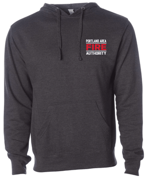 Custom Printed Apparel | Portland Area Fire Authority Fall 2025 - Adult Hooded Sweatshirt (Charcoal/Navy) - Portland Area Fire Authority Fall 2025 - 18213