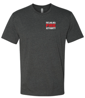 Custom Printed Apparel | Portland Area Fire Authority Fall 2025 - Adult T-Shirts (Charcoal/Navy) - Portland Area Fire Authority Fall 2025 - 18213