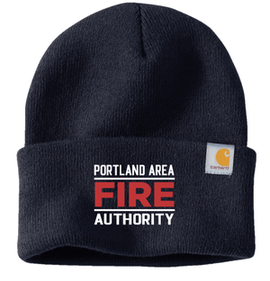 Custom Printed Apparel | Portland Area Fire Authority Fall 2025 - Carhartt Navy Beanie - Portland Area Fire Authority Fall 2025 - 18213