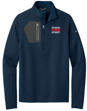Custom Printed Apparel | Portland Area Fire Authority Fall 2025 - Eddie Bauer Navy Half Zip Performance Jacket - Portland Area Fire Authority Fall 2025 - 18213