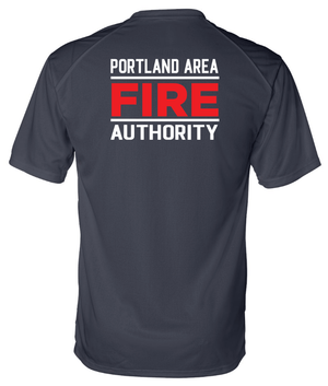 Custom Printed Apparel | Portland Area Fire Authority Fall 2025 - Navy Adult Performance T-Shirt - Portland Area Fire Authority Fall 2025 - 18213