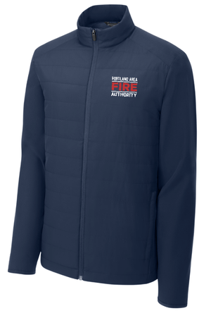 Custom Printed Apparel | Portland Area Fire Authority Fall 2025 - Navy Adult Teknical Hybrid Jacket - Portland Area Fire Authority Fall 2025 - 18213