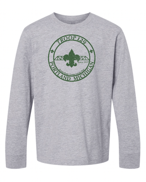 Custom Apparel - Screen Printing - Portland Boy Scouts - Youth Cotton Long Sleeve T-Shirt - Portland Boy Scouts - 15725