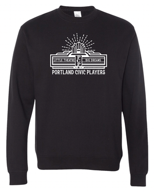 Custom Apparel - Screen Printing - Portland Civic Players Crewneck Sweatshirt - PCP - 14394