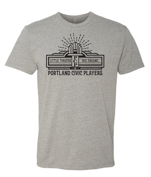Custom Apparel - Screen Printing - Portland Civic Players T-shirt - PCP - 14394