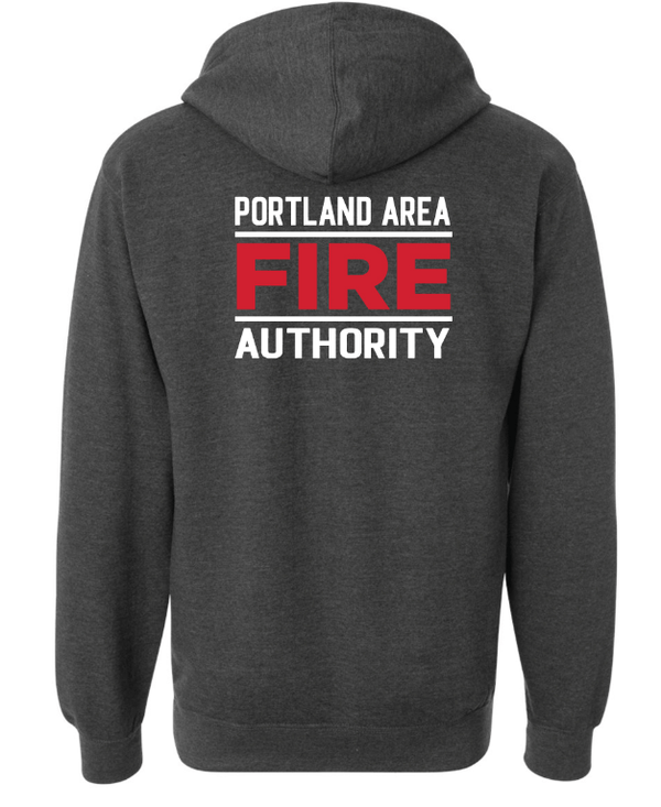 Custom Apparel - Screen Printing - Portland Fire Department - Adult Unisex Hooded Sweatshirt - Hooded Sweatshirt - Portland Fire Department - 14877