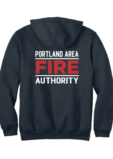 Custom Apparel - Screen Printing - Portland Fire Dept - Carhartt Midweight Hooded Sweatshirt - Portland Fire Dept - 16390