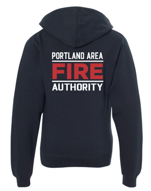 Custom Apparel - Screen Printing - Portland Fire Dept - Youth Midweight Hooded Sweatshirt - Portland Fire Dept - 16390