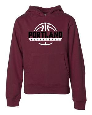 Custom Apparel - Screen Printing - Portland Girls Basketball - Youth Hoodie - Portland Girls Basketball - 15040