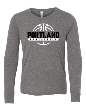 Custom Apparel - Screen Printing - Portland Girls Basketball - Youth Jersey Long Sleeve - Portland Girls Basketball - 15040