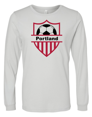 Custom Apparel - Screen Printing - Portland Girls Soccer - Adult Unisex Long Sleeve T-Shirt - Portland Girls Soccer - 17413