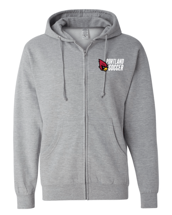 Custom Apparel - Screen Printing - Portland Girls Soccer - Midweight Full Zip Hoodie - Portland Girls Soccer - 17413