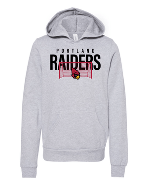 Custom Apparel - Screen Printing - Portland Girls Soccer - Youth Fleece Hoodie (Raiders Design) - Portland Girls Soccer - 17413