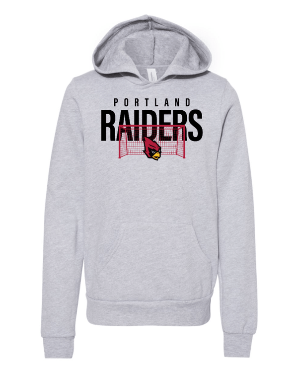 Custom Apparel - Screen Printing - Portland Girls Soccer - Youth Fleece Hoodie (Raiders Design) - Portland Girls Soccer - 17413