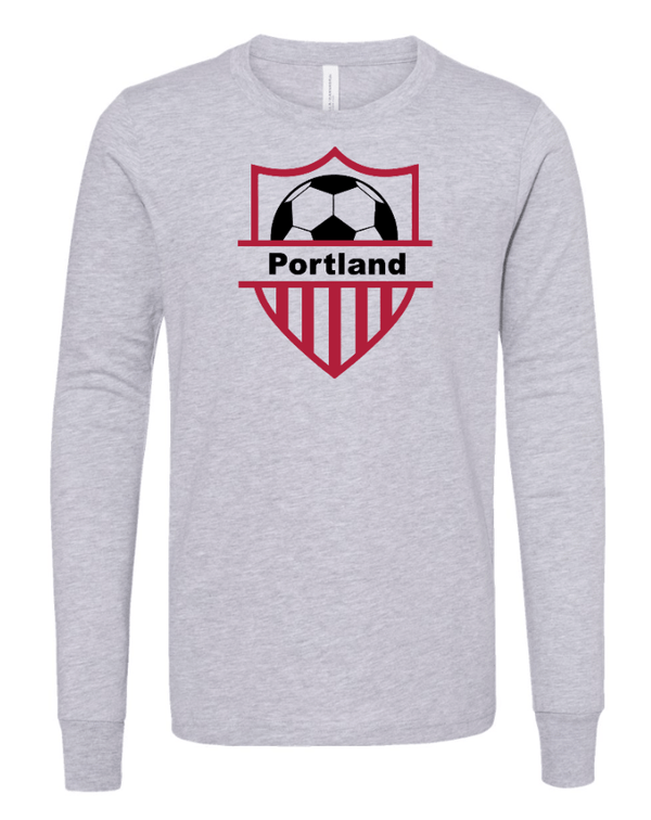 Custom Apparel - Screen Printing - Portland Girls Soccer - Youth Long Sleeve T-Shirt - Portland Girls Soccer - 17413