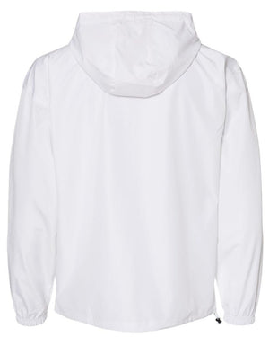 Custom Apparel - Screen Printing - Portland HS Cross Country - Adult Hooded Packable Quarter Zip Jacket White - Portland XC Team - 16400