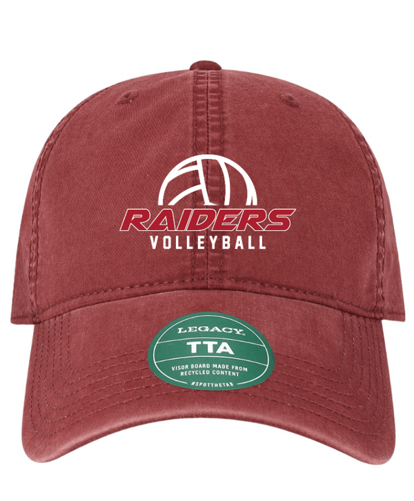 Custom Apparel - Screen Printing - Portland HS Volleyball - Terra Twill Cap Burgundy/Rose - PHS Volleyball Spirit Store - 16450