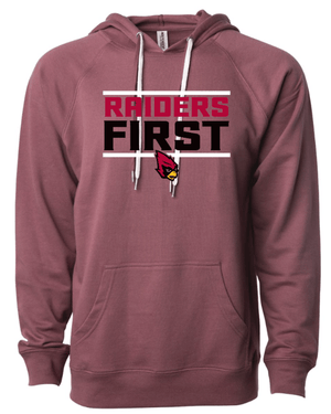 Custom Apparel - Screen Printing - Portland Middle School - Back to School - Adult Maroon Hooded Sweatshirt - Portland Middle School - Back to School - 16341