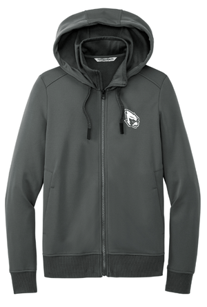Custom Apparel - Screen Printing - Portland Middle School - Back to School - Women's Grey Fleece Zip - Up - Portland Middle School - Back to School - 16341