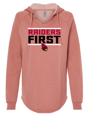 Custom Apparel - Screen Printing - Portland Middle School - Back to School - Women's Maroon Lightweight Hooded Sweatshirt - Portland Middle School - Back to School - 16341