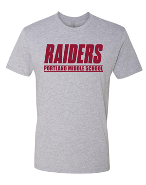 Custom Printed Apparel | Portland MS Back to School 25/26 - Adult Cotton T-Shirt (Heather Grey) - Portland MS BTS - 18203