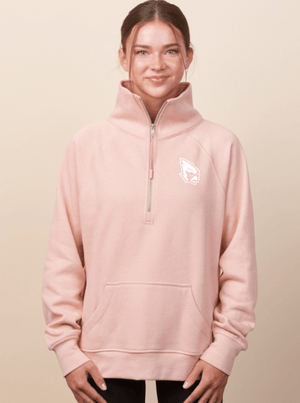 Custom Printed Apparel | Portland MS Back to School 25/26 - Ladies Boxy Half Zip Fleece - Portland MS BTS - 18203