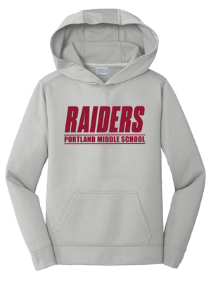 Custom Printed Apparel | Portland MS Back to School 25/26 - Youth Performance Pullover Hoodie - Portland MS BTS - 18203