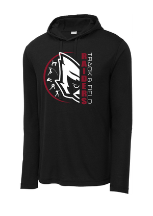 Custom Apparel - Screen Printing - Portland MS Track and Field 2025 - Tri Blend Wicking Long Sleeve Hoodie - Portland MS Track and Field 2025 - 17337