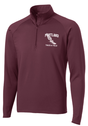 Custom Apparel - Screen Printing - Portland MS Track and Field - Adult Unisex 1/4 Zip Pullover - Portland MS Track and Field - 15456