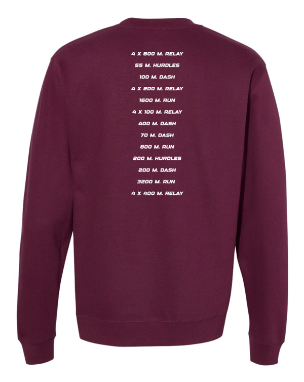 Custom Apparel - Screen Printing - Portland MS Track and Field - Adult Unisex Crewneck Sweatshirt - Portland MS Track and Field - 15456