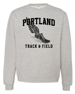 Custom Apparel - Screen Printing - Portland MS Track and Field - Adult Unisex Crewneck Sweatshirt - Portland MS Track and Field - 15456