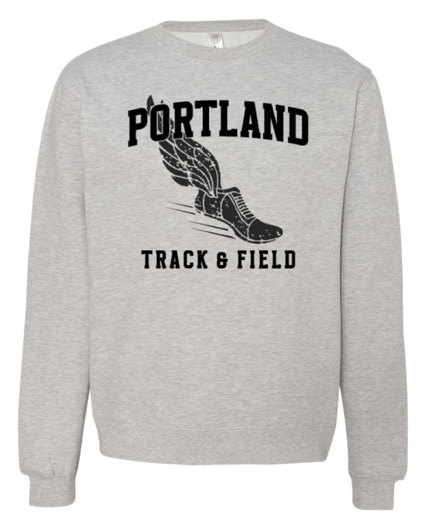 Custom Apparel - Screen Printing - Portland MS Track and Field - Adult Unisex Crewneck Sweatshirt - Portland MS Track and Field - 15456