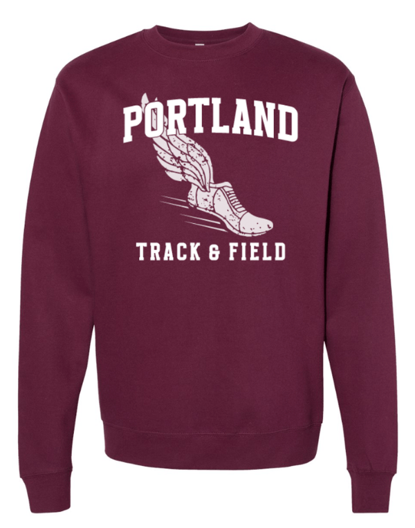 Custom Apparel - Screen Printing - Portland MS Track and Field - Adult Unisex Crewneck Sweatshirt - Portland MS Track and Field - 15456