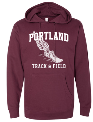 Custom Apparel - Screen Printing - Portland MS Track and Field - Adult Unisex Hooded Sweatshirt - Portland MS Track and Field - 15456